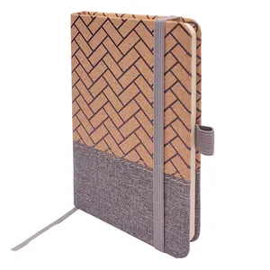 Mini Notebook Custom Stationery Promotional FSC Paper A5 A6 Notebook Recycled RPET Cork Notebook School Supply Stationery Set