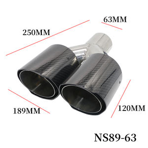 <span class=keywords><strong>Tubo</strong></span> <span class=keywords><strong>de</strong></span> <span class=keywords><strong>escape</strong></span> modificado <span class=keywords><strong>de</strong></span> fibra <span class=keywords><strong>de</strong></span> carbono, doble extremo, color negro brillante, NS89-63L, para estilo <span class=keywords><strong>Akrapovic</strong></span> - Product Image 2