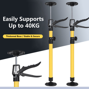 Poteau de support <span class=keywords><strong>télescopique</strong></span> réglable - Outil de levage de meuble renforcé et épaissi pour une installation sans effort des armoires et des étagères - Product Image 1