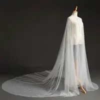 Сетчатая шаль с жемчугом Genya, Свадебные шали и палантины для невесты, вечерние платья для выпускного вечера, накидка-Болеро для женщин, свадебная накидка