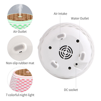 Diffuseur d'huiles essentielles ultrasonique de 140 ml, design creux, lumière LED, brume fraîche, humidificateur d'arômes, maison, bureau, spa