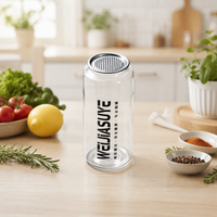 Source Factory Boîte de liquide en plastique transparent de qualité alimentaire de 650ml avec couvercle facile à tirer/déchirer, prenant en charge la personnalisation personnalisée