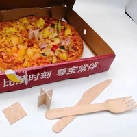 Économiseur de boîte de table à pizza en bois dégradable personnalisable avec trépied jetable pour la maison ou le restaurant