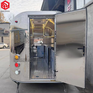 Camion barbecue Belyoo pour grillades et délices fumés avec panneau d'affichage LED et remorque alimentaire au design élégant - Product Image 4