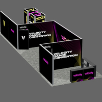 Stan Pameran Merek Pakaian dengan Film Backlit, Rangka Aluminium Modular, Perakitan Push Fit, Kecerahan Tinggi untuk Light Box