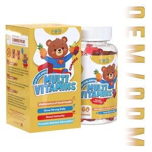 Gomitas Multivitamínicas <span class=keywords><strong>para</strong></span> Niños con Vitamina B6, Apoya la Salud del Sistema Nervioso y la Concentración Tranquila <span class=keywords><strong>para</strong></span> Niños Mayores de 4 Años, Fabricante de Gomitas OEM - Product Image 1