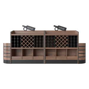 Estante para Vinos de Madera de Alta Capacidad con Diseño Desmontable para Supermercados - Exhibidor Independiente, Duradero y Ecológico - Product Image 3