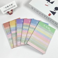 Bloc de Notas Autoadhesivas para Actas de Reuniones, Planificador Diario, Notas Adhesivas Multicolores, Paquete para Regalo
