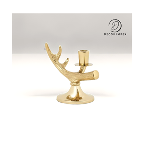 Portavelas de Metal, lo mejor para la decoración festiva del hogar, diseño de portavelas de aluminio con acabado chapado - Product Image 2