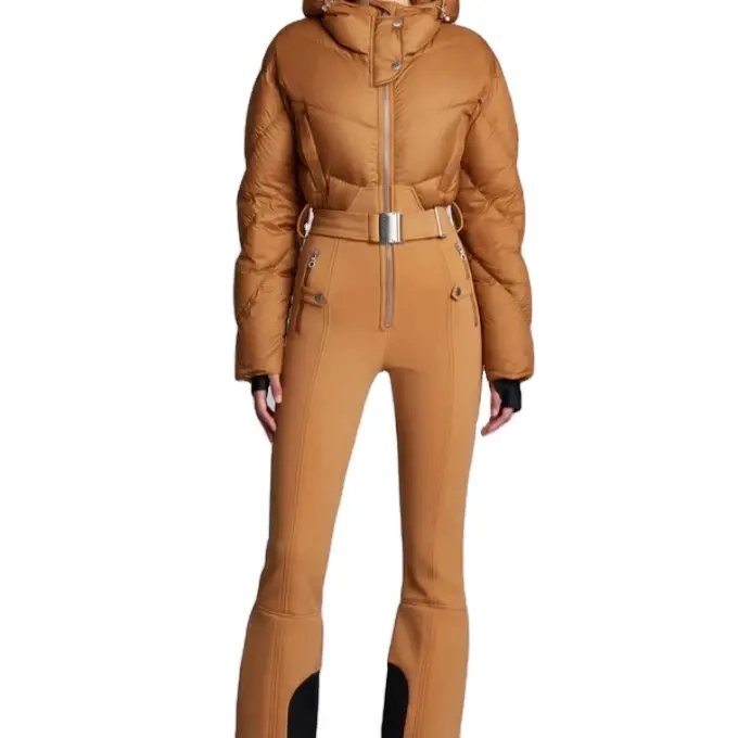 2023 Hoge Kwaliteit Mode Dames Skipak Eendelig Sneeuwkleding Custom Eendelig Skipak Voor Dames
