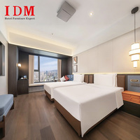 IDM Modernes Massivholz Umweltfreundliches Hotel-Schlafzimmer-Set 5-Sterne Luxus-Apartments Villen - Maßgefertigter Hersteller Komplettprojekt