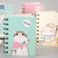 2025 dessin animé imprimé Mini spirale personnalisé mignon cahiers enfants à feuilles mobiles lié école papeterie cadeaux papier carton couverture