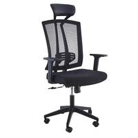 Chaise de bureau ergonomique en maille de luxe à dossier haut