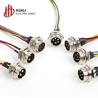 Adaptador Hexagonal Macho M16 con Cable de Cobre 20AWG, Conector de 125V para Uso Automotriz