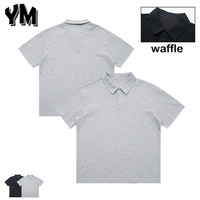 Ensembles polo et short gaufré décontracté d'été de haute qualité pour hommes T-shirts et shorts en tricot surdimensionnés