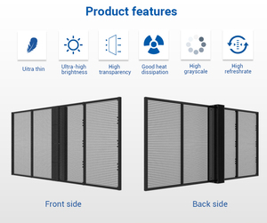 P3.91 p4.81 trong nhà ngoài trời trong suốt Màn hình hiển thị LED Panel Led trong suốt Màn hình phim cho cửa sổ kính quảng cáo - Product Image 4