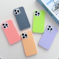 Vente directe d'usine, coque de téléphone en silicone liquide de style gelée, finition mate, antichoc pour iPhone 14 Pro Max/15, protection intégrale