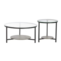 Petite table basse en verre trempé MDF, table d'appoint vintage, table basse moderne, tables à café et à thé les moins chères