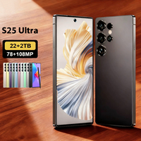 Teléfono Inteligente con Gran Memoria de 22GB+2TB, Pantalla Completa Inteligente, Android 15, Pantalla Grande para Juegos, Teléfono Celular Inteligente S25 Ultra
