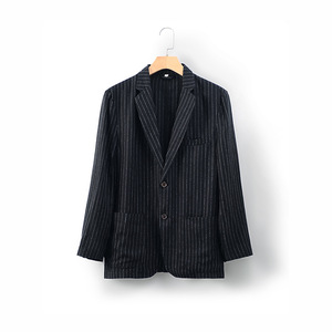 <span class=keywords><strong>Blazer</strong></span> <span class=keywords><strong>in</strong></span> <span class=keywords><strong>Lino</strong></span> 100% di Alta Qualità per <span class=keywords><strong>Uomo</strong></span> e Ragazzo, Monopetto, Stile Business di Lusso Leggero, Primavera-Estate - Product Image 2