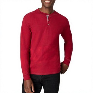 Camisa Roja de Manga Larga para Hombre, Elegante, Nueva Moda 2026, Estilo Casual Urbano, Elegante para Uso Diario, 100% Algodón Transpirable - Product Image 1