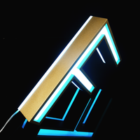 Enseignes personnalisées, logo 3D, lettres LED, enseigne en acrylique, lettres rétroéclairées LED, lettres encastrées, enseigne publicitaire extérieure pour entreprise
