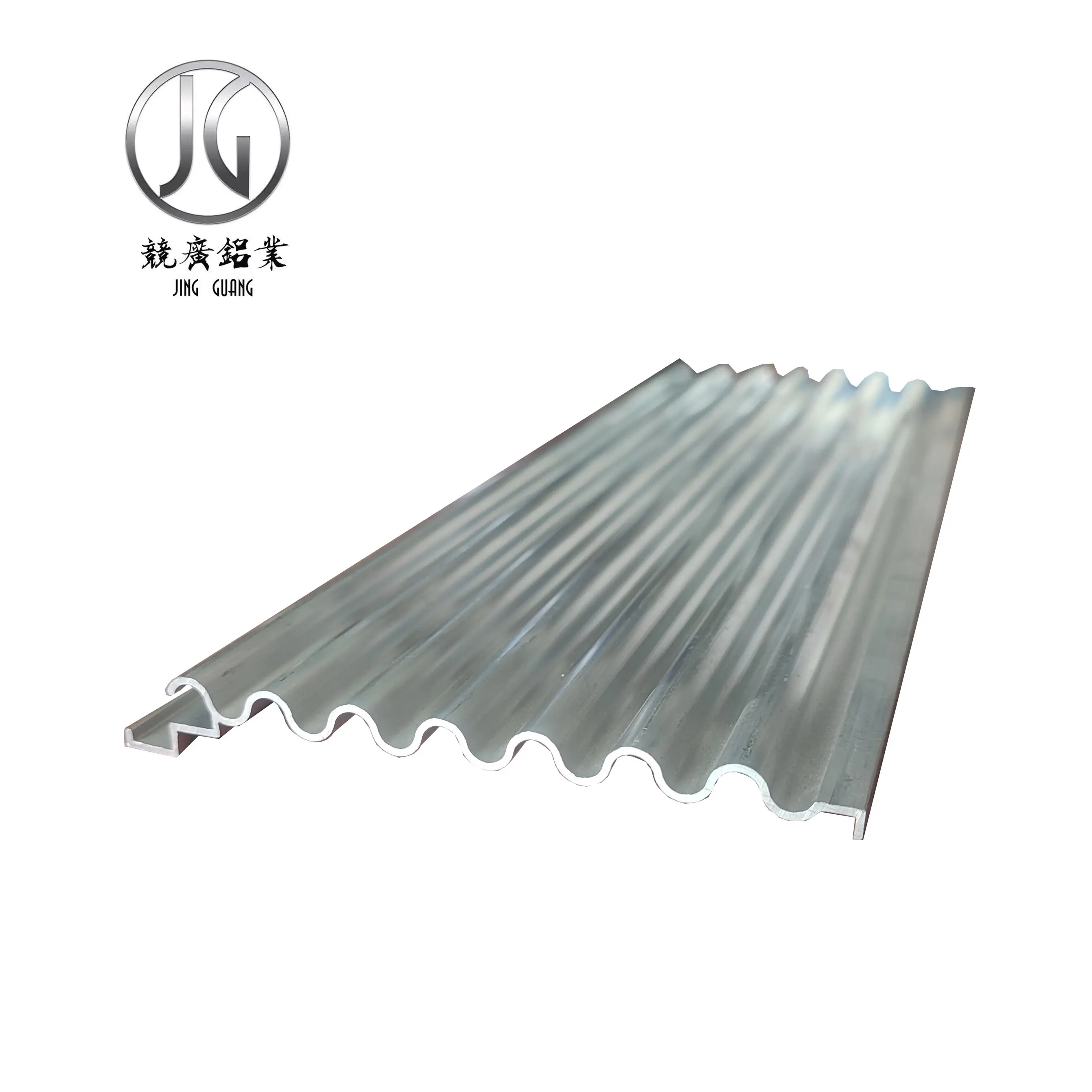 Bangunan pabrik papan Tembok Besar 3D pelat cembung cekung aluminium Grid etalase papan gelombang