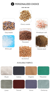 Microwave <strong>Heat</strong> Weighted <strong>Shoulder</strong> <strong>Heating</strong> Pad Flax Seeds Lavender Clay Beads Hot Cold Therapy Neck <strong>Wrap</strong> - Product Image 3