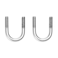 Boulons en U en acier inoxydable à extrémités filetées pour applications de fixation de tubes et de colliers de serrage