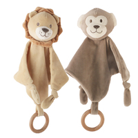 Jouets en peluche personnalisés peluche bébé couette couverture apaisante jouet bébé crochet couverture de sécurité serviette apaisante