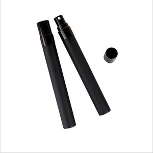 5ml 10ml Matte Black Mini Parfum Atomizer Empty Fine Mist Travel Small Glass Sample <b>Perfume</b> <b>Dispenser</b> Bottle with Pump - Product Image 1