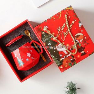 Tendencias 2024, Ideas de Regalos al por Mayor, Tazas de Papel Navideñas para Niñas, Mujeres y Niños, para Fiestas de Navidad, Uso Promocional, Blancas con Dibujos Animados - Product Image 5