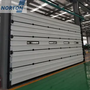 Ferme-porte automatique industriel sectionnel Vertical métal acier Vertical porte d'empilage automatique