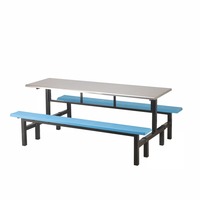 Table de cantine scolaire pliable sur mesure, design moderne, mobilier commercial OEM pour la cour de réception universitaire