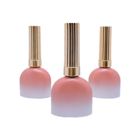 Bouteilles de vernis à ongles en gel carrées vides, styles variés personnalisés, avec pinceaux, 15 ml, petits pots en verre de beauté, haute qualité, vente en gros