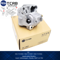 مضخة زيت محرك من مصنع TCRB لسيارات فولكس فاجن وأودي وسكودا وسيات أماروك 2.0 TDI ديزل T5 T6 03L115105F 03L115105D