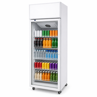 Réfrigérateur vertical commercial personnalisé pour supermarché avec porte vitrée, équipement de réfrigération, vitrine à vin, refroidisseur de boissons