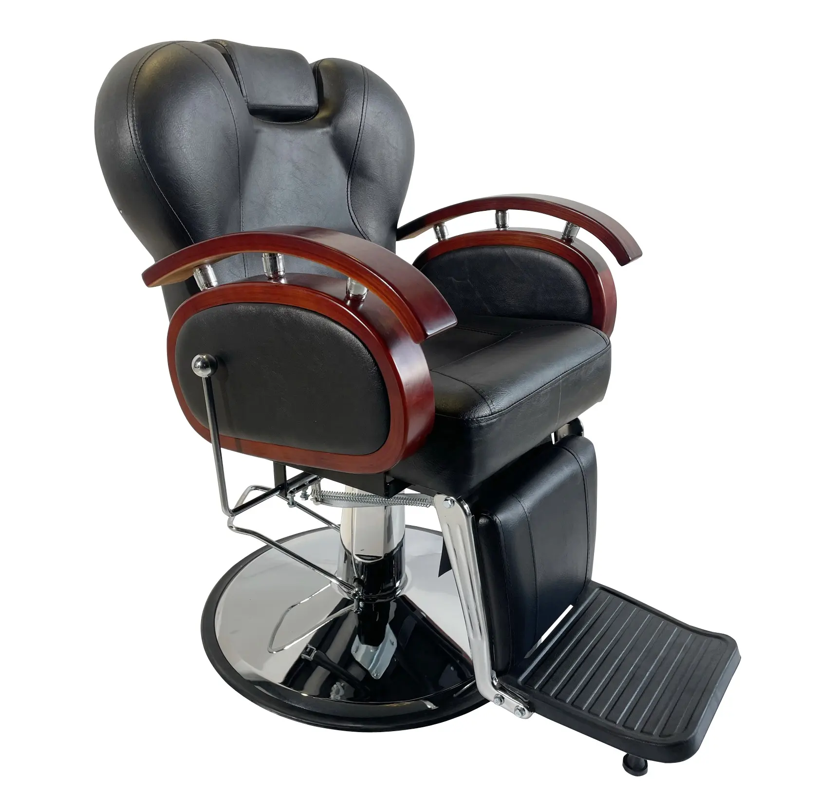 Sedie da barbiere nere all'ingrosso/sedia da barbiere da salone a buon mercato hotsale/sedia da barbiere