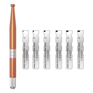 Mobile Phone Adhesive Removal Tool Set 9mm Stainless Steel Pry <b>Bar</b> For Screen Disassembly Repair Violet Gold Chocolate - Product Image 4