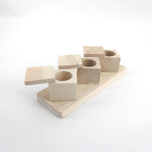 Stile moderno ecologico in legno di pino criceto mangiatoia giocattoli per l'arricchimento del criceto - Product Image 6