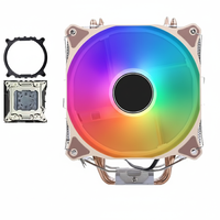 Ventilateur de refroidissement pour boîtier d'ordinateur Speedy SD12025 120 mm ARGB avec caloduc en aluminium, 6 pales, 4 pouces, silencieux, PWM, roulement fluide inversé