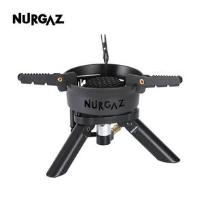 Réchaud de camping NURGAZ, type séparé, pliable, portable, coupe-vent, allumage électrique, équipement de cuisine en plein air - Product Image 2