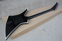 Flyoung Black Unusual SHape Musical Instrument 6 Strings Electric Guitar
