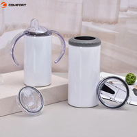 Entrepôt aux États-Unis 16oz en acier inoxydable isolé mince Sublimation peut refroidisseur pour garder la boisson froide
