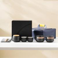 Coffret cadeau de camping personnalisé Newell, service à thé en porcelaine de luxe Kung Fu, peint à la main avec glaçure colorée, comprenant tasse et théière