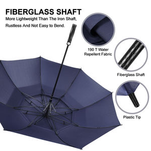 Özel ısmarlama rüzgar geçirmez düz şemsiye lüks RPET Golf promosyon Logo şemsiye iş hediyeler için - Product Image 5