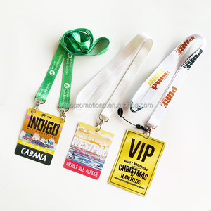 High Quality Custom Nylon Promotional Lanyards Durable Business Work Name Badge & Event ID Card Holder