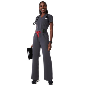 Uniformes médicos unisex de alta calidad, uniformes de médico de enfermera OEM con chaqueta estampada y accesorios para uso en salón de belleza de Hospital - Product Image 2