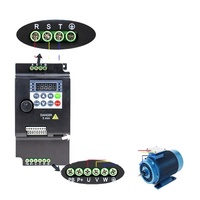 Variateur de fréquence (VFD) 0,4 kW 220 V monophasé et triphasé avec contrôle vectoriel pour le contrôle des moteurs