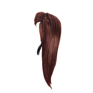 Perruque longue et droite en polyester marron pour chat et chien, motif uni, idéale pour les fêtes estivales et hivernales - Product Image 6